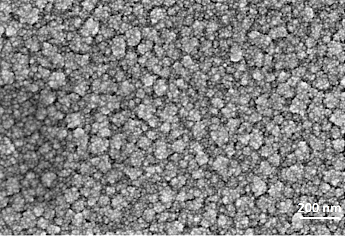 TiO2 nanolayer on quartz